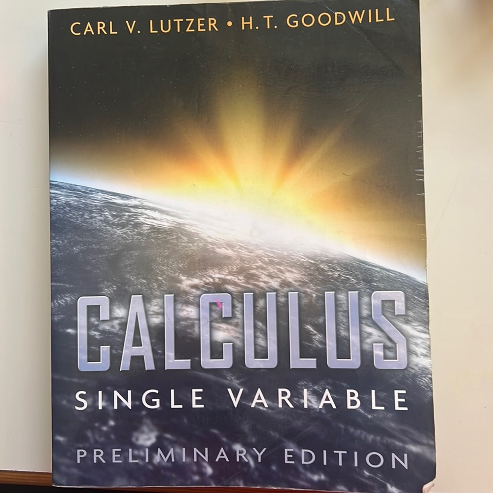 Calculus Single Variable Math Textbook